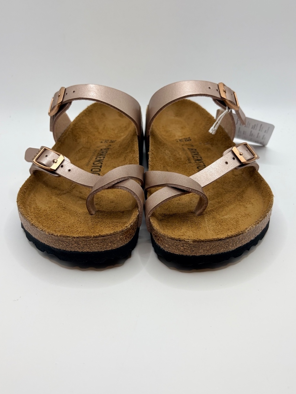 Birkenstock Women's Mayer Copper Leather Toe Loop Sandals Size 38 - Picture 5 of 8